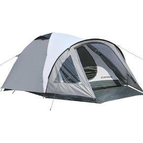 EchoSmile 4-Person Camping Tent with Clear Windows – Easy Setup Lightweight Shelter with Rainfly
