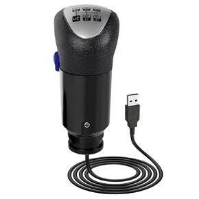 Fits Logitech Shifter, USB Gearshift Knob Fits Logitech G29, G27, G25, G920, ETS2 ATS Shifter, High/Low Gear 18 Speed Truck Simulator PC Win only for Sim Racing Games