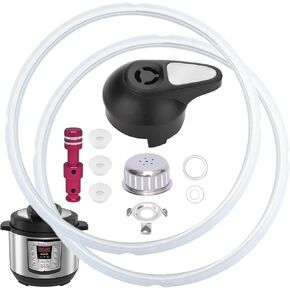 11 PCS Instant Pot Accessories for Lux 8 QT, Instant Pot Replacement Parts Include Sealing Ring, Steam Release Valve, Anti-Block Shield, Valve Sealing Ring, Float Valve and Gasket