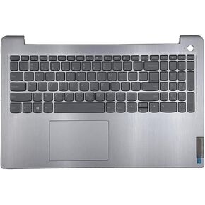 New Replacement for Lenovo ideapad 3-15ADA6 3-15ITL6 3-15ALC6 Laptop Upper Case Palmrest Backlit Keyboard Touchpad Assembly Part 5CB1B65660 AP21P000600 Gray
