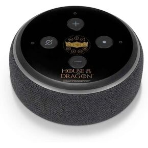 Skinit Decal Audio Skin Compatible with Amazon Echo Dot 3 - Officially Licensed HBO House of The Dragon Crown and Sigils Design