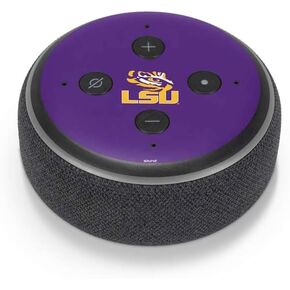 Skinit Decal Audio Skin Compatible with Amazon Echo Dot 3 - Officially Licensed LSU Tigers Mascot Design