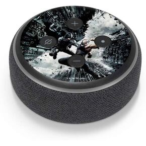 Skinit Decal Audio Skin Compatible with Amazon Echo Dot 3 - Officially Licensed The Dark Knight Rises Batman and Bane Fighting Design