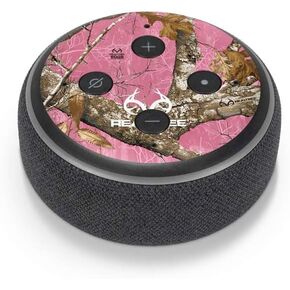 Skinit Decal Audio Skin Compatible with Amazon Echo Dot 3 - Officially Licensed Realtree Edge Pink Camo Design