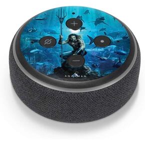 Skinit Decal Audio Skin Compatible with Amazon Echo Dot 3 - Officially Licensed DC Comics DC Comics Movie Poster Main Design