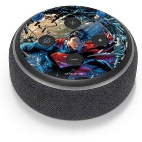 Skinit Skinit Audio Skin متوافق مع Amazon Echo Dot 3 - DC Comics Superman Superman Unchained #1 تصميم الغلاف الأصلي
