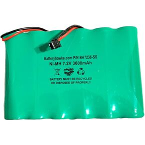 DSC IMPASSA 9057 Battery 6PH-H-4/3A3600-S-D22 7.2v 3600mAh Ni-MH Wireless Security System ADT SCW9057G-433