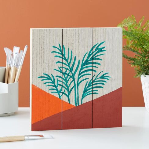 4 Pack Unfinished MDF Wooden Boards for Crafts, 1 Inch Thick Rectangle Wooden Blocks (5 x 3 in) in Saudi Arabia