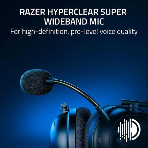Razer BlackShark V2 Pro Wireless PlayStation Gaming Headset: 50mm Drivers - Wideband Mic - Comfortable Noise Isolating Earcups - for PS5, Console, PC, Mac - Bluetooth, USB-C - 70 Hr Battery - Black in Kuwait