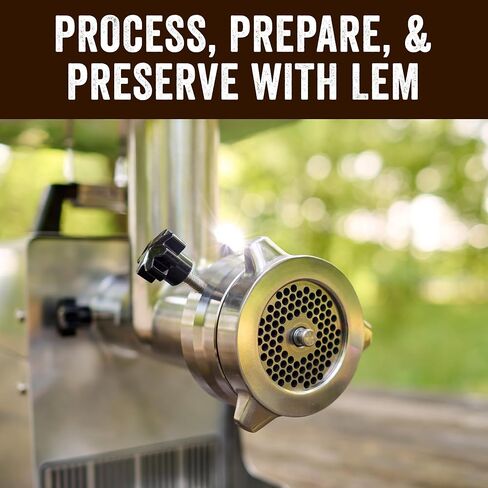 منتجات LEM رقم 22 محول DualGrind، ملحق مفرمة اللحم من الفولاذ المقاوم للصدأ، مثالي للاستخدام الثقيل in Kuwait