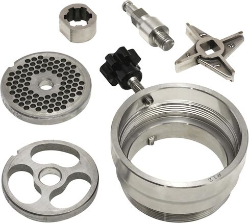 منتجات LEM رقم 22 محول DualGrind، ملحق مفرمة اللحم من الفولاذ المقاوم للصدأ، مثالي للاستخدام الثقيل in Kuwait