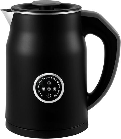 Electric Kettle with 4-Level Keep-Warm - Fast Boil, LED Display, Auto Shut-Off & Dry Burn Protection, 1.2L Stainless Steel, White in Saudi Arabia