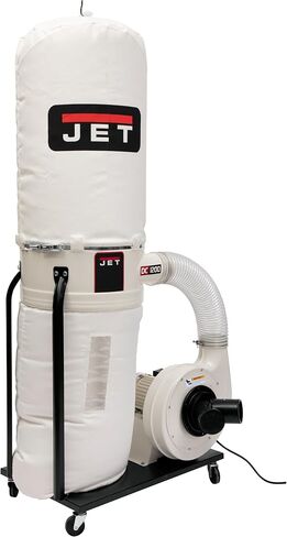 JET Vortex Cone Dust Collector, 30-Micron Bag Filter, 2 HP, 1Ph 230V (Model DC-1200VX-BK1) in Saudi Arabia