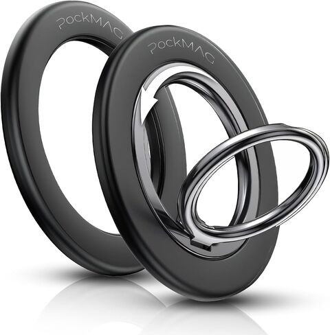 حامل الهاتف المغناطيسي الجديد 2025 ، تم قبضة حلقة الهاتف المغناطيسية 360 درجة من أجل Magsafe ، تم ترقيته من الهاتف المغناطيسي القوي ، المتوافق مع iPhone 16 Pro Max 15 14 13 12. in Saudi Arabia