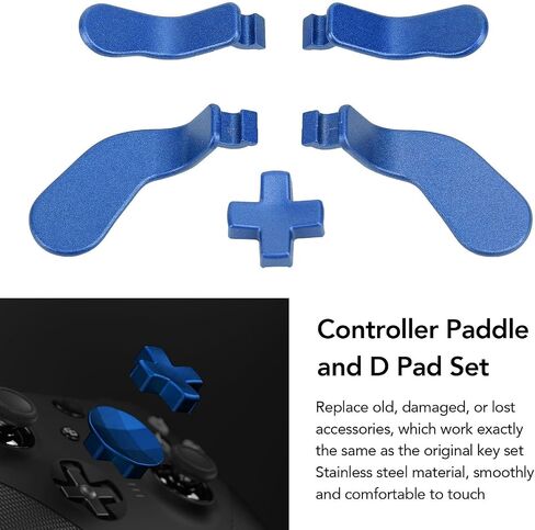 Yoidesu 5 Pcs Controller Paddle and D Pad, Stainless Steel Replacement for Elite Series 2 Core Controllers, Better Touch Feel, Multiple Style Configurations for Gamers (Light) in Saudi Arabia