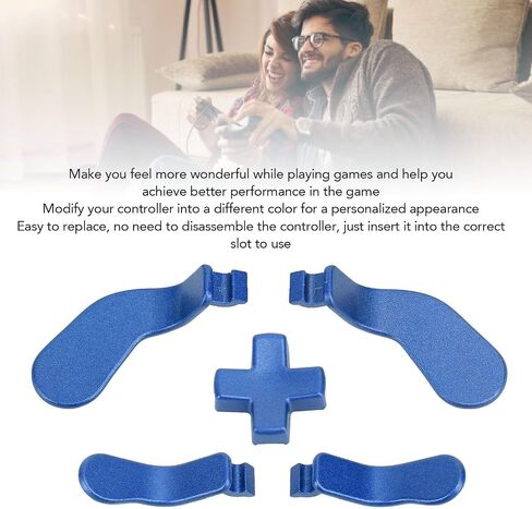 Yoidesu 5 Pcs Controller Paddle and D Pad, Stainless Steel Replacement for Elite Series 2 Core Controllers, Better Touch Feel, Multiple Style Configurations for Gamers (Light) in Saudi Arabia