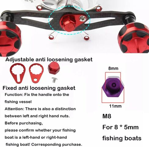 Baitcasting Fishing Reel Screw Nut Locking Cap Crank Handle Compatible with Abu Daiwa Okuma in Saudi Arabia