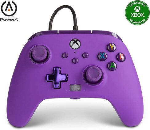 PowerA Enhanced Wired Controller for Xbox Series X|S – Royal Purple, gamepad, wired video game controller, gaming controller, Xbox Series X|S (Renewed) in Saudi Arabia