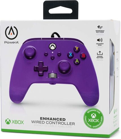 PowerA Enhanced Wired Controller for Xbox Series X|S – Royal Purple, gamepad, wired video game controller, gaming controller, Xbox Series X|S (Renewed) in Saudi Arabia