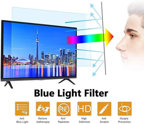 Osuki Premium Anti Blue Light Screen Filter ، فيلم واقي الشاشة ، واقي شاشة الكمبيوتر ، وحظر الإضاءة الأزرق والأشعة فوق البنفسجية ، و Film Filter ، و Filter ، 19.5 في (445 * 260 مم) in Kuwait