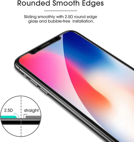 Omoton 3 Pack for iPhone 16E Screen Protector 2025 6.1 بوصة ، واقي شاشة زجاجي مقسى لـ iPhone 16E ، خالي in Kuwait