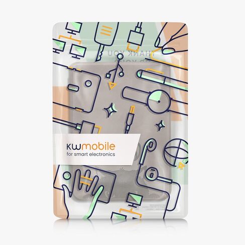 kwmobile Cover Compatible with Kobo Clara BW/Colour Cover - eReader Case - Meow Cat Grey/Black in Saudi Arabia