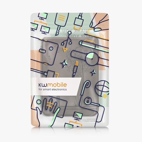 غطاء kwmobile متوافق مع Kobo Clara BW/غطاء ملون - حافظة القارئ الإلكتروني - Meow Meow Gray in Kuwait