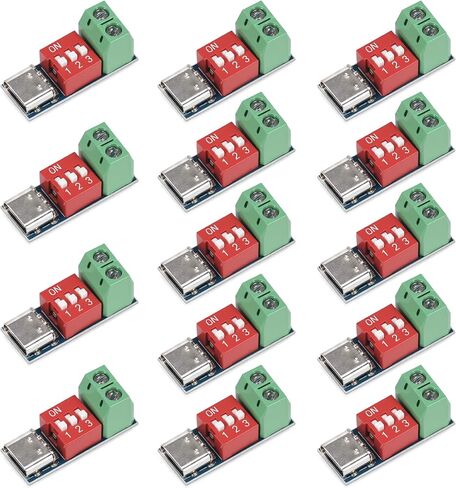14pcs PD Module Board Board for USB-C PD/QC Decoy Board Fast USB Type-C إلى 5-20V USB C PD Board High SPEED POWER in Kuwait