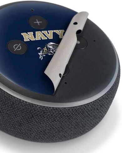 Skinit Skinit Audio Audio Skin متوافق مع Amazon Echo Dot 3 - تصميم شعار Navy Navy المرخص له رسميًا in Kuwait