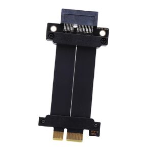 PCIe 4.0 Extension Cable, Lossless 180° GPU Extension Cable for AI Applications (10cm)