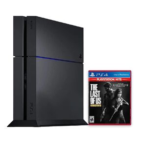 PlayStation 4 500GB Console (No Controller) with The Last of Us Remastered PS4 Game Disc - PS4 Gaming System (Renewed)