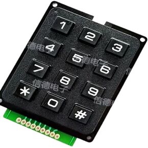 12 Key Membrane Switch Keypad 4 X 3 Matrix Array Matrix Keyboard Membrane Switch Keypad