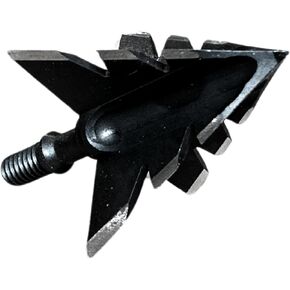 Tooth Of The Arrow Fixed Blade Broadheads 100/125 Grain, 4-Blade, Hunting Broadheads for Turkey and Small Game, USA Made, 3 Pack