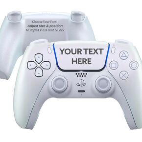 Sony Personalized PlayStation 5 DualSense Wireless Controller - ألوان وتصميمات محفورة مخصصة - Chroma Pearl