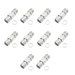 N Male Heliax Connector 1/2" Coax Cable RF Adapter for Andrew LDF 4-50A/Belden RA500/LCF12-50J 1/2 Flexible Annular Corrugated Coax Cable Ends (10)