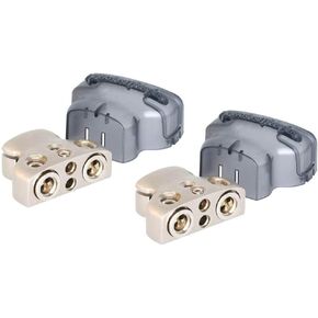2 ROCKFORD FOSGATE RFDB1 0/1/4-Gauge 8 Ga Positive/Negative Car Battery Terminal