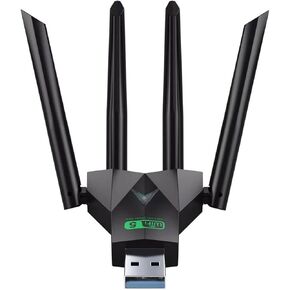 PC WiFi Adapter for Desktop Laptop Four-Antenna Wireless 900Mbps 5G/2.4G 1300Mbps for PC Computer Accessories B