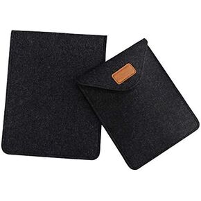 Felt Tablet Sleeve Cover for Galaxy Tab A9 Plus, S9 Fe, S9 S8 S7 S6 Lite A8 10.5 A7 10.4/10.9 iPad Air 5th Gen, iPad 10.2 10th Gen, 9th Generation, iPad Pro 11 Inch, iPad 9.7 (10 Inch), Black