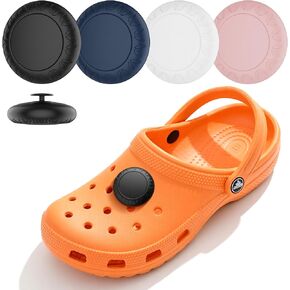[4 Pack] Waterproof Shoe Holder for Airtag, Silicone Case Cover for Kids Toddler Child, Hidden Wear Resistant Shoes Charms for Air Tags (Black,White,Pink,Blue)