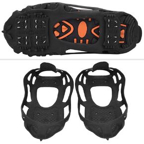 Listing Iron, Anti Slide Shoe Spikes, Ice Snow Handles, TPE 24 Teeth Slipproof Ice Stollen Shoe Handles Spikes Stollen Crampons for Snow, Floor, Hiking, Climbing