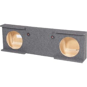 Rockville REC4 Dual 12" Subwoofer Box, Sealed, USA-Made MDF, Precision-Cut, Durable Bedliner Finish, for GM/Chevy 2007-2013 1500 Crew Cab 2500HD/3500HD