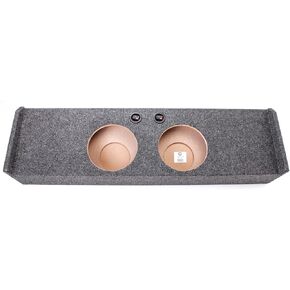 Q Power FORD102009DF Dual 10" Down Firing Subwoofer Enclosure Box for 2009-2016 Ford F-150 Super Crew Cab Trucks