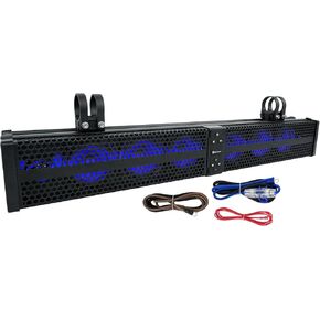 Rockville XBAR-32 32 "600W ATV/UTV Soundbar 8-Ohm ، Bluetooth 5.0 ، LED Flighting ، مقاومة للطقس ، مثالية للمغامرات على الطرق الوعرة