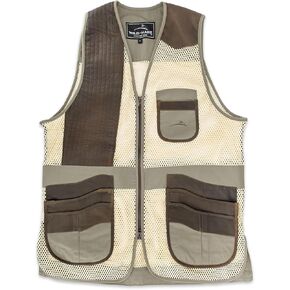 Wild Hare Shooting Gear Range Vest - Sage with Distressed Leather
