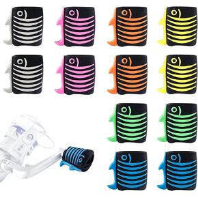 mouhike 12PCS Rubber Fishing Reel Handle Grip Sleeve Non-Slip Baitcaster Reel Knob Cover Protector for Casting, Spinning Reel in 6 Colors for Beginner Professional