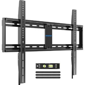MOUNTUP Fixed TV Wall Mount for Most 42-100" TVs, 1.3" Slim Low Profile TV Mount with Level Design, Heavy Duty Mount for Large TVs, Fits 16"-32" Studs, Max VESA 800x600mm 199 LBS Loading MU0093