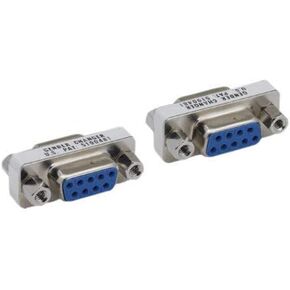 Kentek Mini DB9 9 Pin Female to Female F/F Serial/at Modem Mini Adapter Changer Coupler RS-232 Straight Through Peripheral