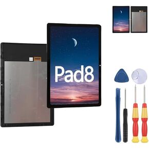 New Display Touch Screen for HOTWAV Pad 8 LCD Display Replace Parts with Tools.（with Frame）