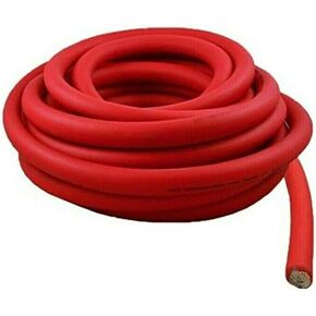0 Gauge 25 Feet Red Amplifier Power/Ground Wire 0 Gauge AMP Wire Cable