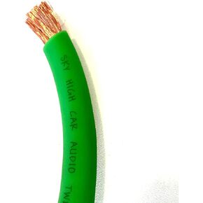 50 ' ft CCA 2/0 Gauge AWG Green Power Ground Wire W/Spool Sky High GA ft